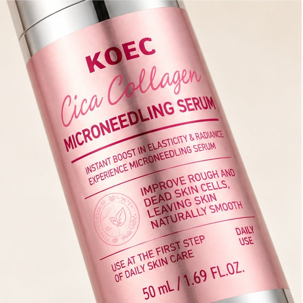 KOEC Cica Collagen Microneedling Serum — 50 ml — label closeup