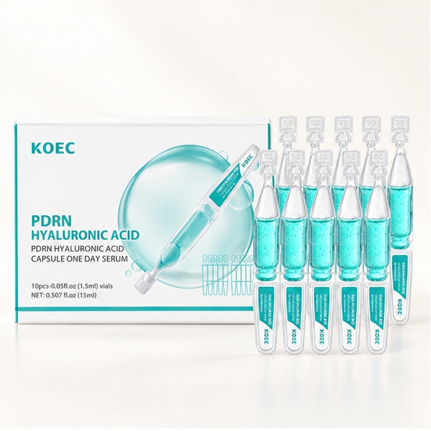 KOEC PDRN Hyaluronic Acid Capsule One Day Serum — 10 × 1.5 ml — front packaging