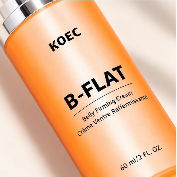 KOEC B-Flat Belly Firming Cream — 60 ml — label closeup