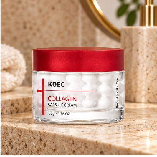 KOEC Collagen Capsule Cream — 50 g — editorial product photo