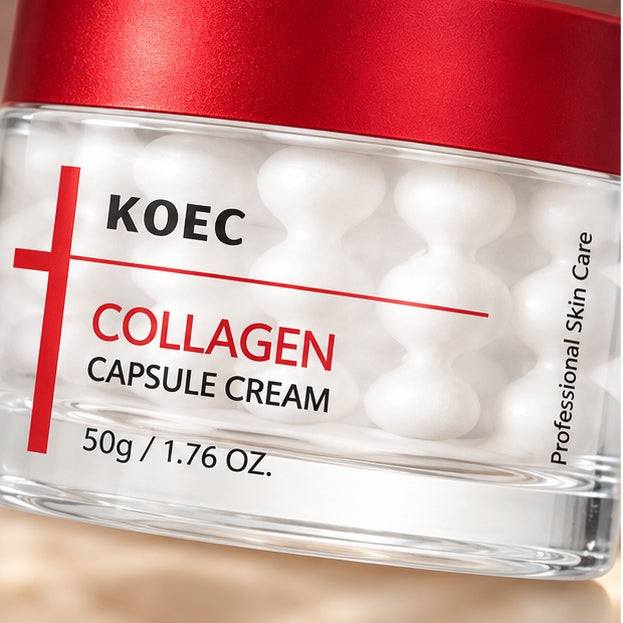 KOEC Collagen Capsule Cream — 50 g — label closeup