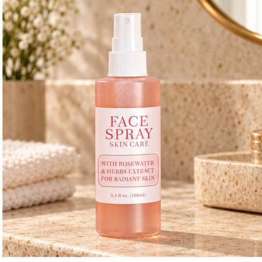 KOEC Rose Water & Herb Face Spray — 100 ml — editorial product photo