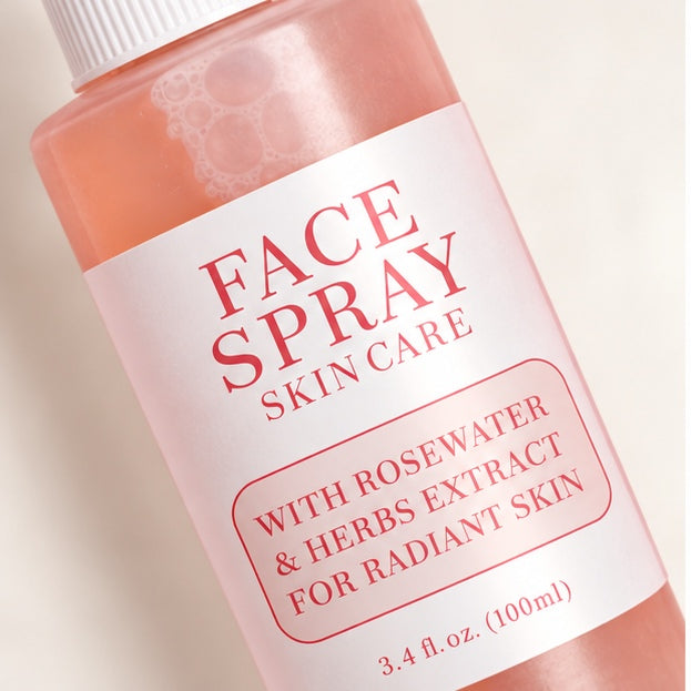 KOEC Rose Water & Herb Face Spray — 100 ml — label closeup