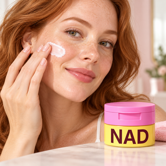 KOEC NAD Firming Moisture Cream — 50 g — adult model applying product