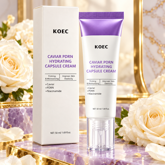KOEC Caviar PDRN Hydrating Capsule Cream — Niacinamide, 50 ml — product close-up