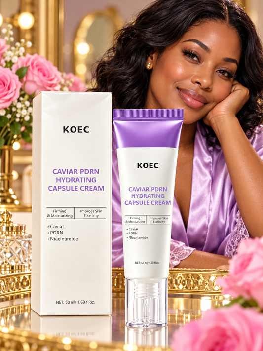 KOEC Caviar PDRN Hydrating Capsule Cream — Niacinamide, 50 ml — lifestyle view 1