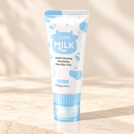 LAIKOU Milk Cleanser 80 g, exact blue and white brush-cap tube