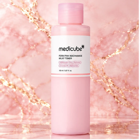 Medicube PDRN Pink Niacinamide Milky Toner — 150 ml — product portrait