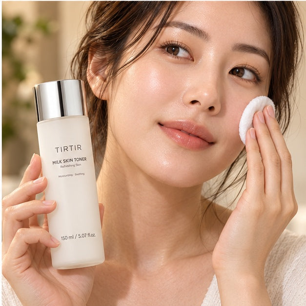 TIRTIR Milk Skin Toner — 150 ml — adult using the product