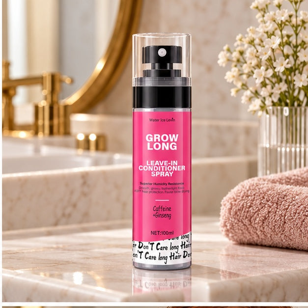 Water Ice Levin Grow Long Leave-In Conditioner Spray — 100 ml — bathroom product scene