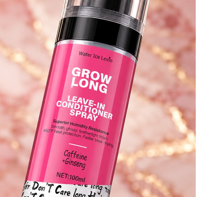 Water Ice Levin Grow Long Leave-In Conditioner Spray — 100 ml — front packaging detail