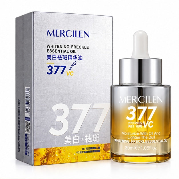 MERCILEN 377 VC Whitening Freckle Essential Oil — front packaging