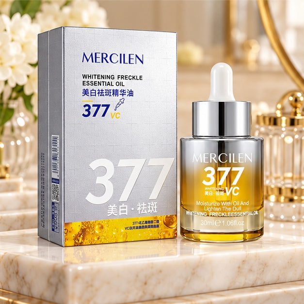 MERCILEN 377 VC Whitening Freckle Essential Oil — vanity product photo
