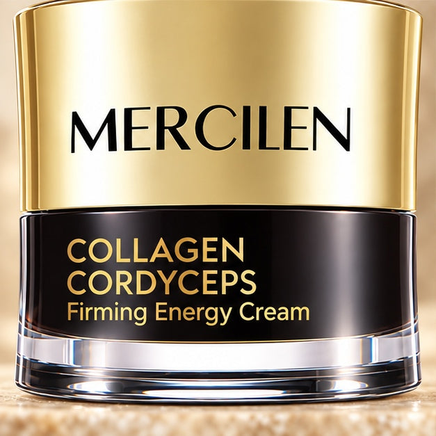 MERCILEN Collagen Cordyceps Firming Energy Cream — 50 g — label detail