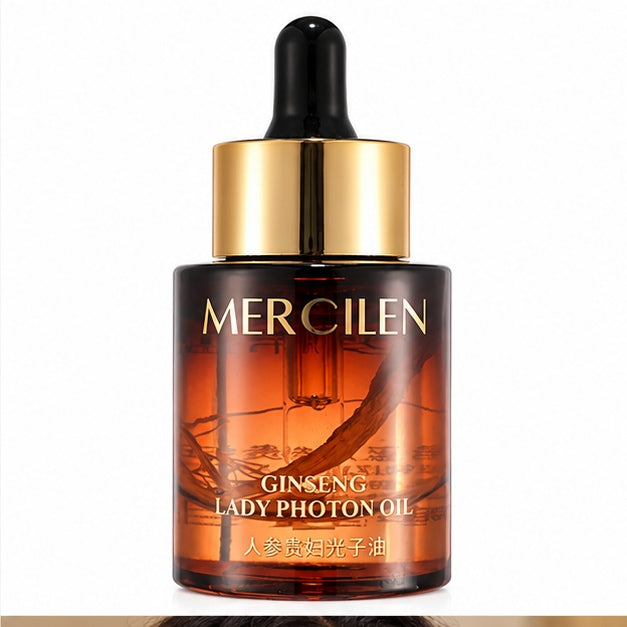 MERCILEN Ginseng Lady Photon Oil — label closeup