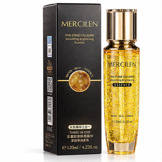 MERCILEN Five-Stage Collagen Smoothing Brightening Essence — front packaging