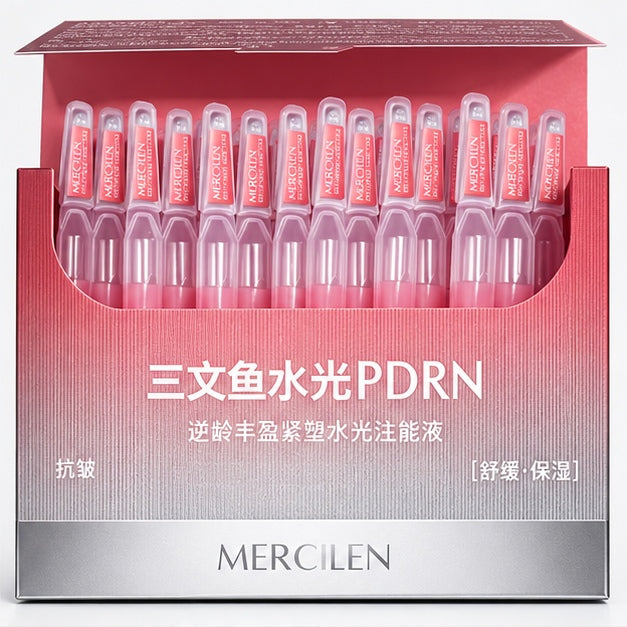 MERCILEN Salmon PDRN Facial Essence Ampoules — label closeup