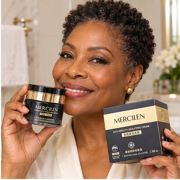 MERCILEN Anti-Gravity Sculpting Cream — 50 g — model holding the product