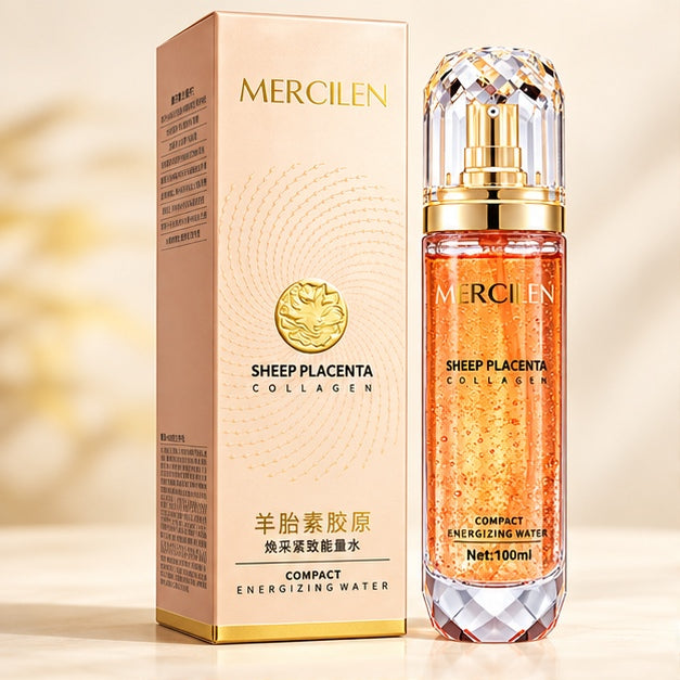 MERCILEN Sheep Placenta Collagen Compact Energizing Water — 100 ml — clear front packaging