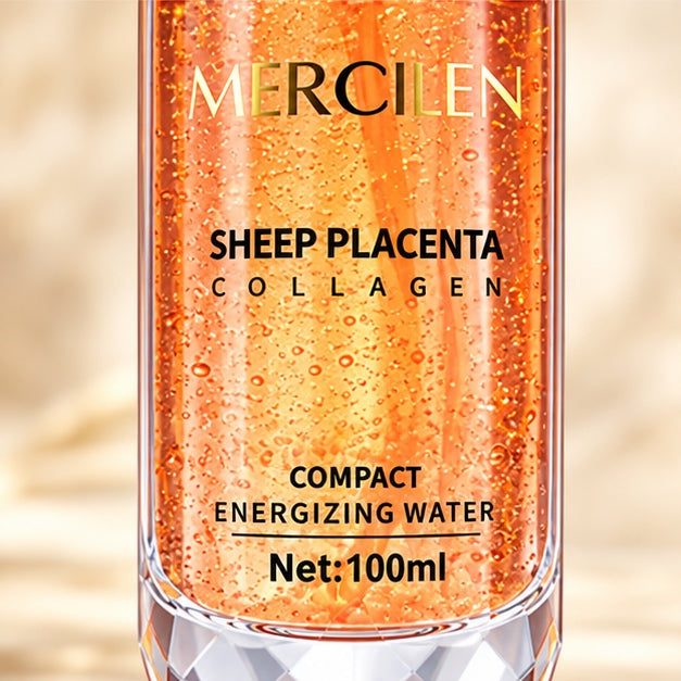 MERCILEN Sheep Placenta Collagen Compact Energizing Water — 100 ml — label detail
