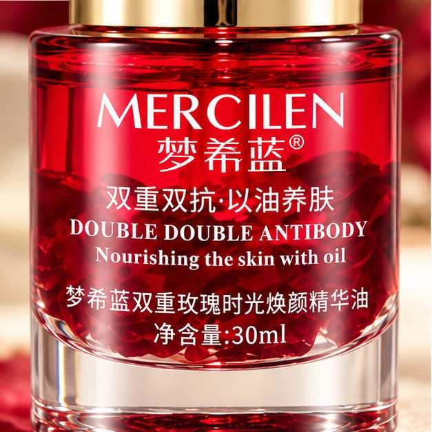 MERCILEN Double Rose Essence Oil — 30 ml — label detail