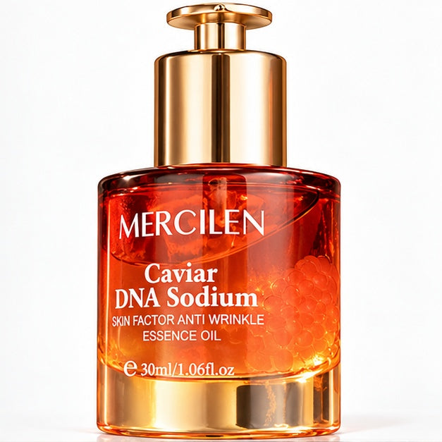MERCILEN Caviar DNA Sodium Essence Oil — label closeup
