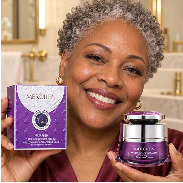 MERCILEN Agglomerate Collagen Firming Soothing Essence Cream — 30 g lifestyle photograph