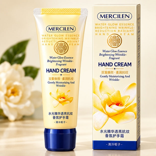 MERCILEN Water Glow Essence Hand Cream — 80 g — clear front packaging