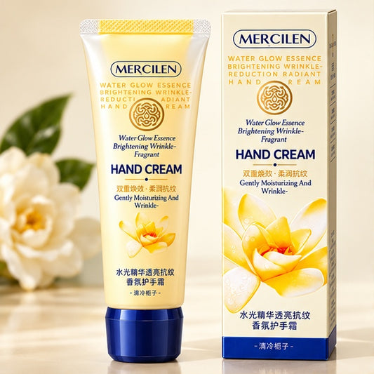 MERCILEN Water Glow Essence Hand Cream — 80 g — clear front packaging