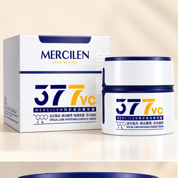 MERCILEN 377 VC Special Care Whitening Essence Cream — 50 g — clear front packaging