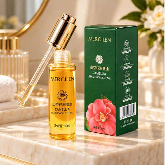 MERCILEN Camellia Seed Emollient Oil — vanity product photo