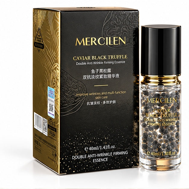 MERCILEN Caviar Black Truffle Double Anti-Wrinkle Firming Essence — front packaging