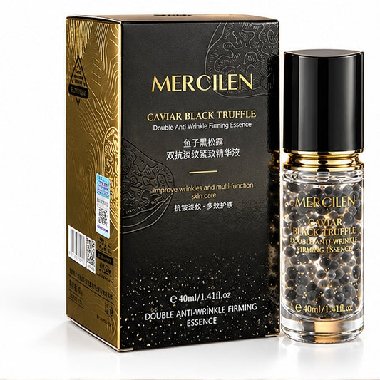 MERCILEN Caviar Black Truffle Double Anti-Wrinkle Firming Essence — front packaging