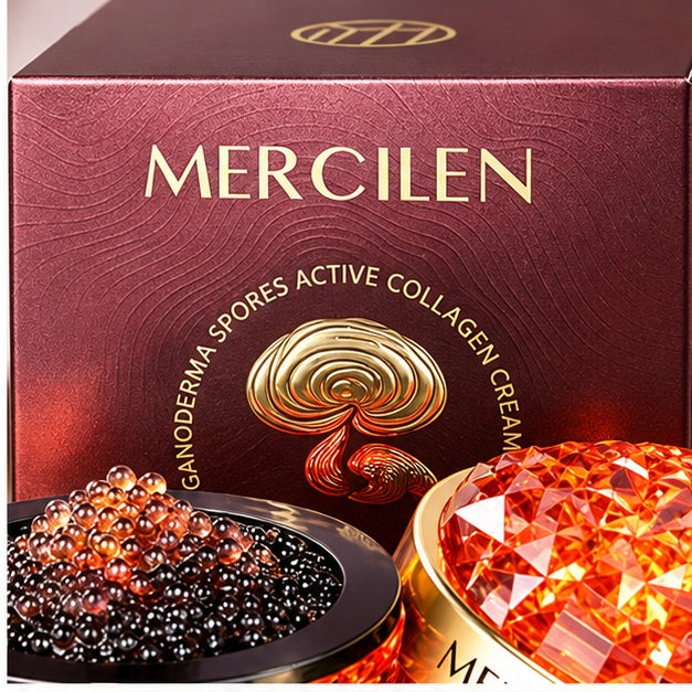 MERCILEN Ganoderma Spores Active Collagen Cream — label closeup