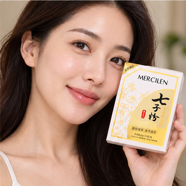 MERCILEN Qizi Powder Facial Masks, 10 × 6 g