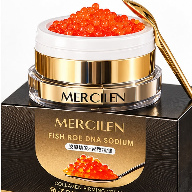 MERCILEN Fish Roe DNA Sodium Collagen Firming Cream — label closeup