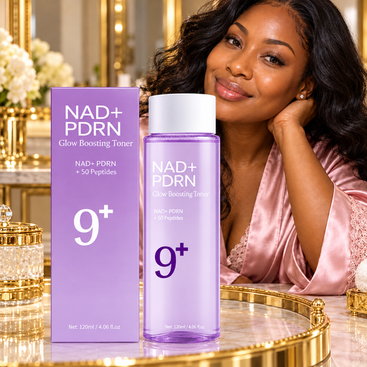 9+ NAD+ PDRN Glow Boosting Toner 120 ml — lifestyle view 1