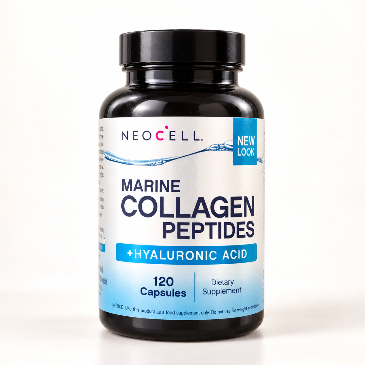 NeoCell Marine Collagen Peptides + Hyaluronic Acid 120 capsules product front