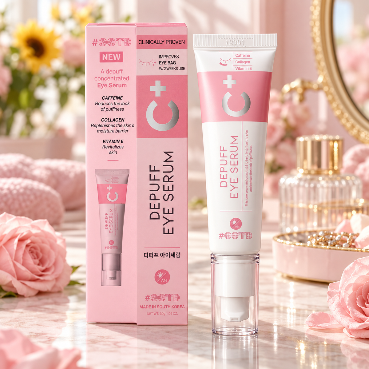 ootd depuff eye serum floral hero
