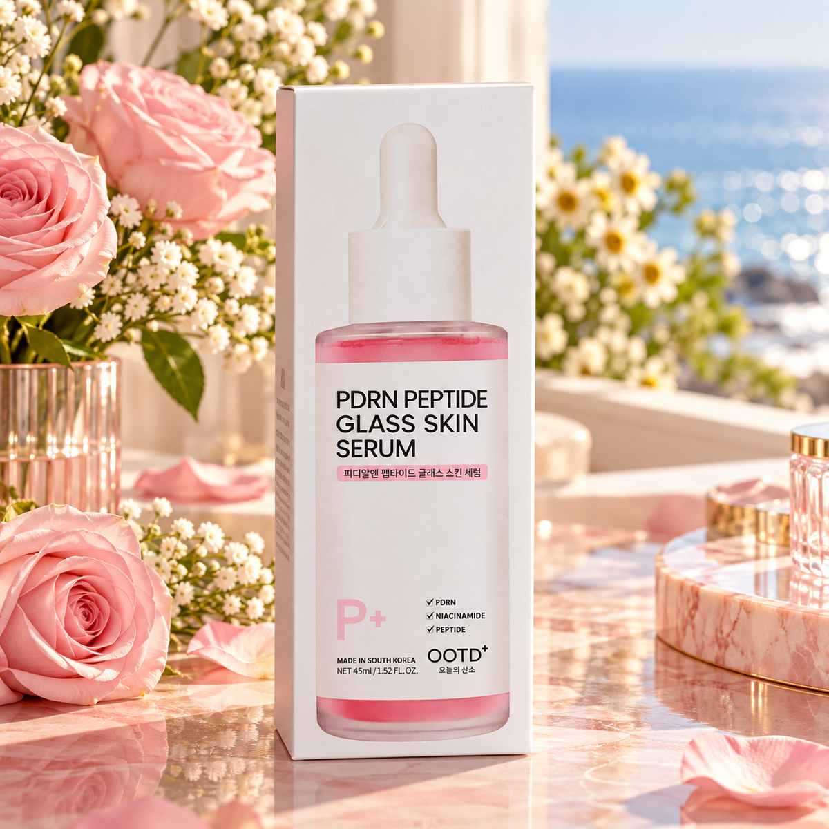 OOTD+ PDRN Peptide Glass Skin Serum 45 ml carton