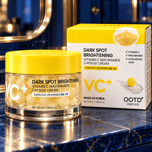OOTD VC+ Capsule Cream 50 ml clear capsule jar and carton