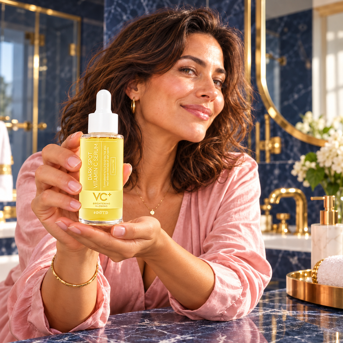 OOTD VC+ Dark Spot Vitamin C Serum50ml — one model presenting bottle