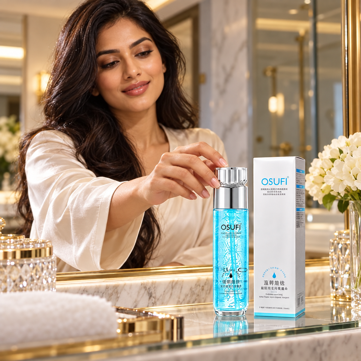 OSUFI Facial Toner — bathroom mirror shelf