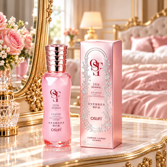 OSUFI Eternal Flower Firming Nutrition Repairing Liquid — 90 ml — refined luxury product portrait
