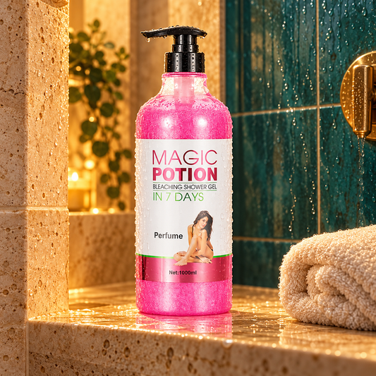 Magic Potion Perfume Shower Gel, 1,000 ml, in a spa setting
