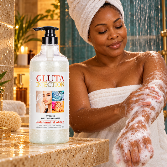 Gluta Injection Body Wash, 1,000 ml, in a spa setting