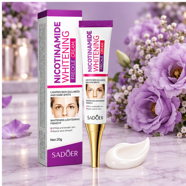 SADOER Niacinamide Dark Spot Brightening Cream product arrangement