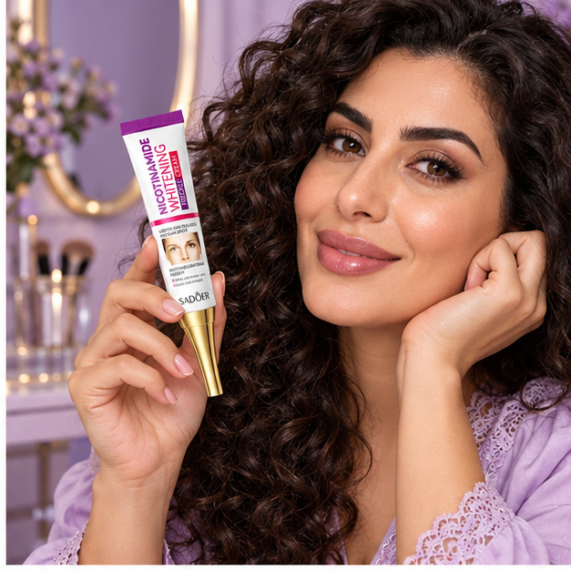 SADOER Niacinamide Dark Spot Brightening Cream with model
