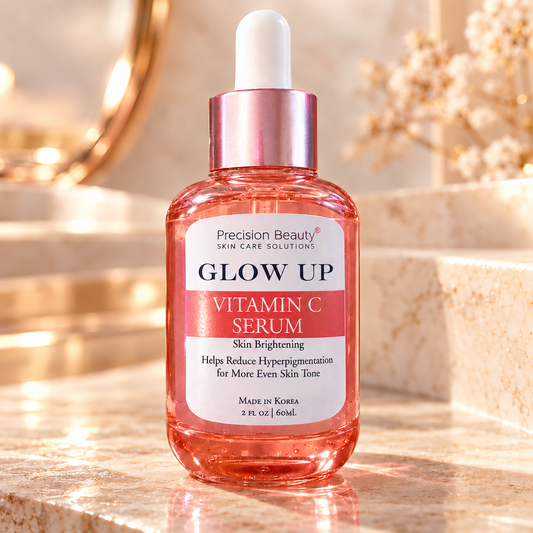 Precision Beauty Glow Up Vitamin C Serum 60 ml with clearly readable Glow Up label