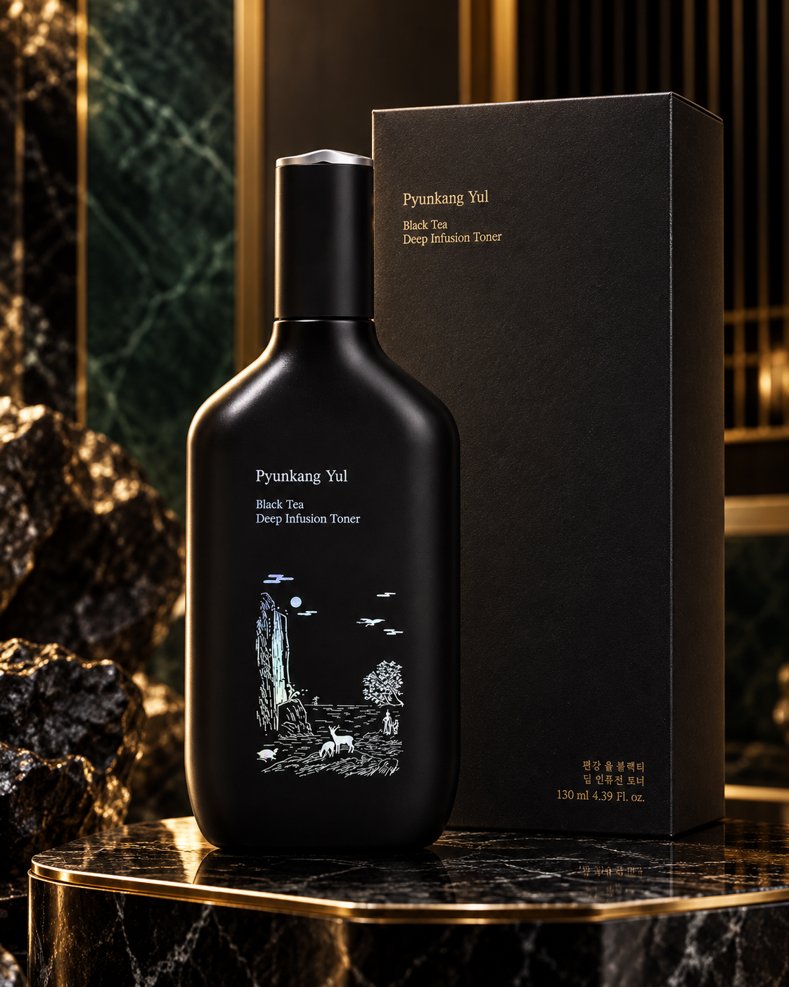 Pyunkang Yul Black Tea Deep Infusion Toner — 130 ml — product close-up